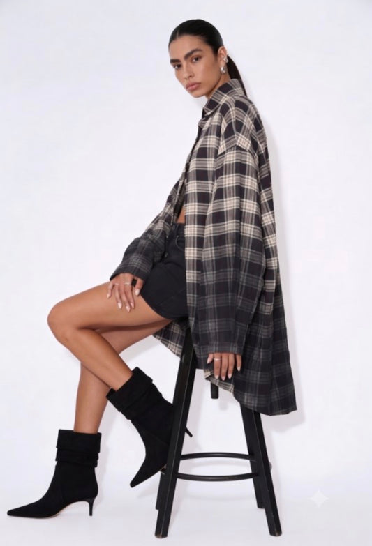 OMBRE SHIRT DRESS