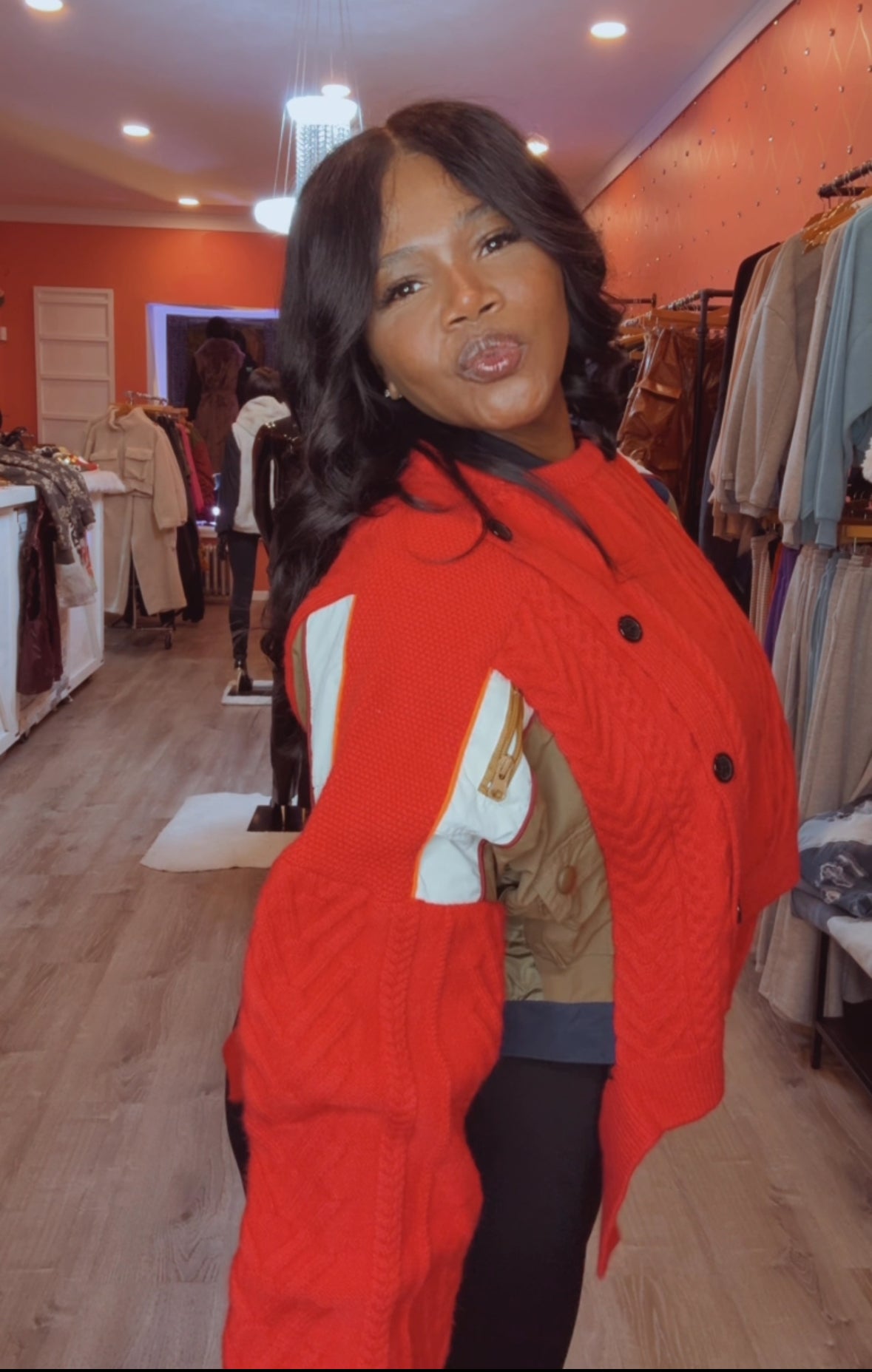 ASYMMETRIC PATCHWORK SWEATER