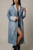 PINSTRIPE DENIM DUSTER