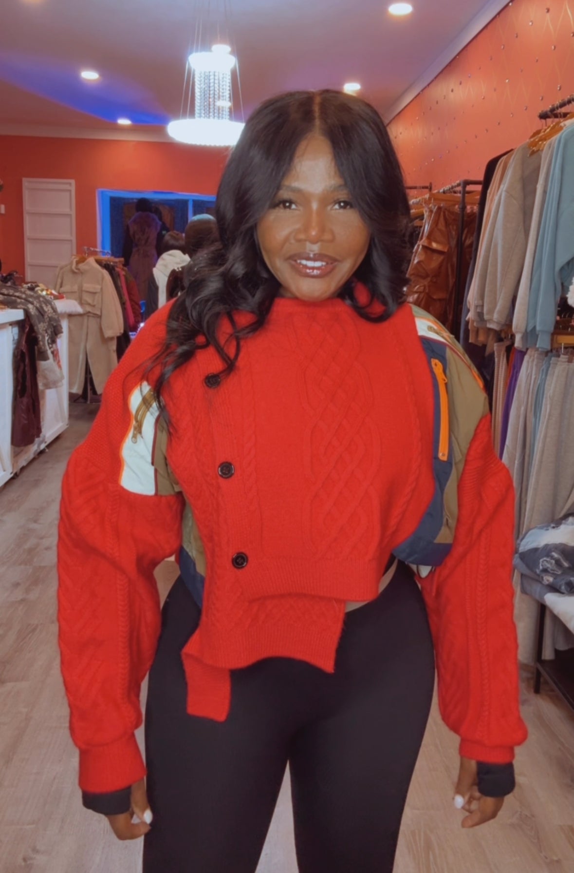 ASYMMETRIC PATCHWORK SWEATER