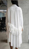 THE RUFFLE HIGH-LOW SHIRT DRESS