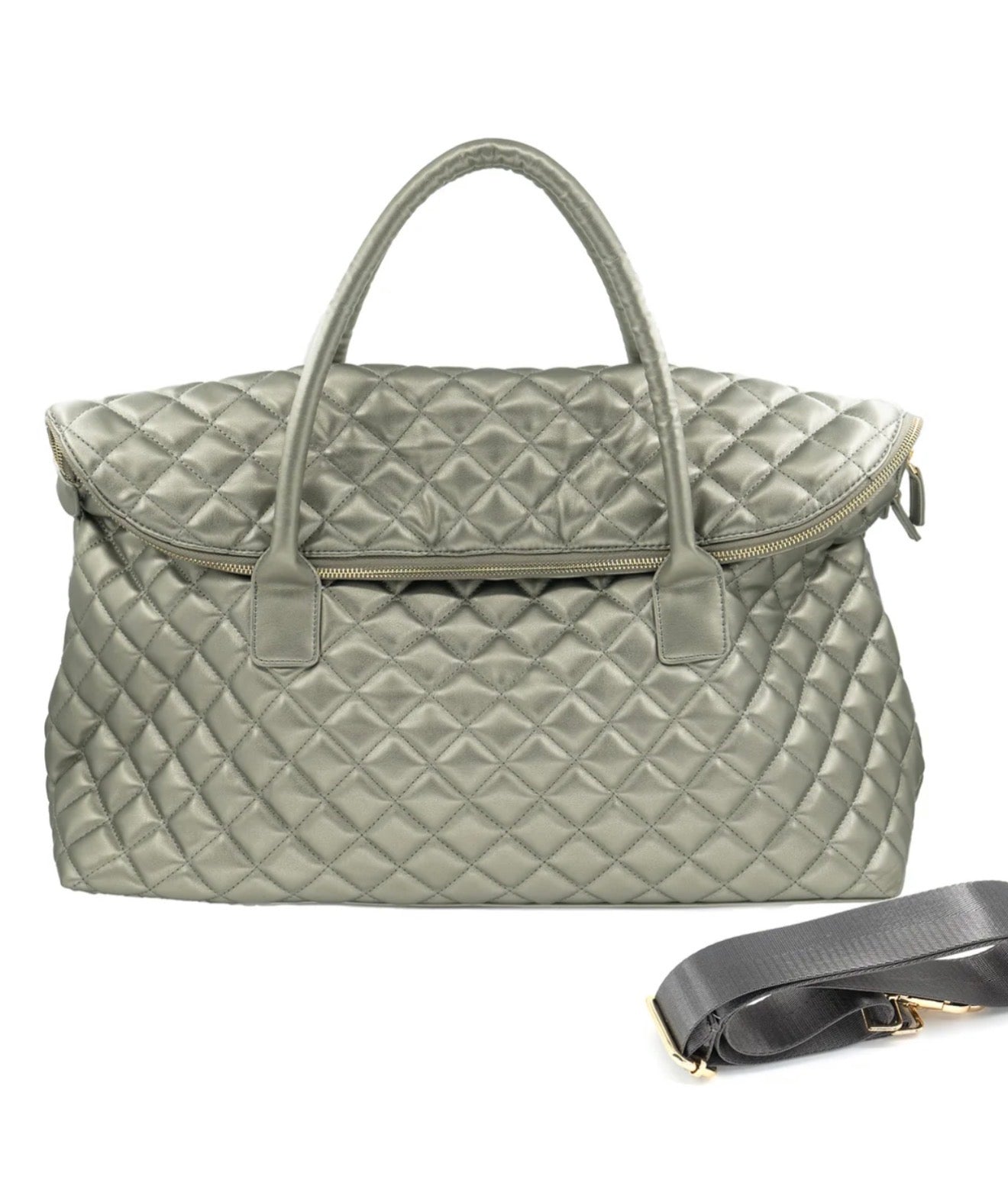 QUILTED WEEKENDER BAG