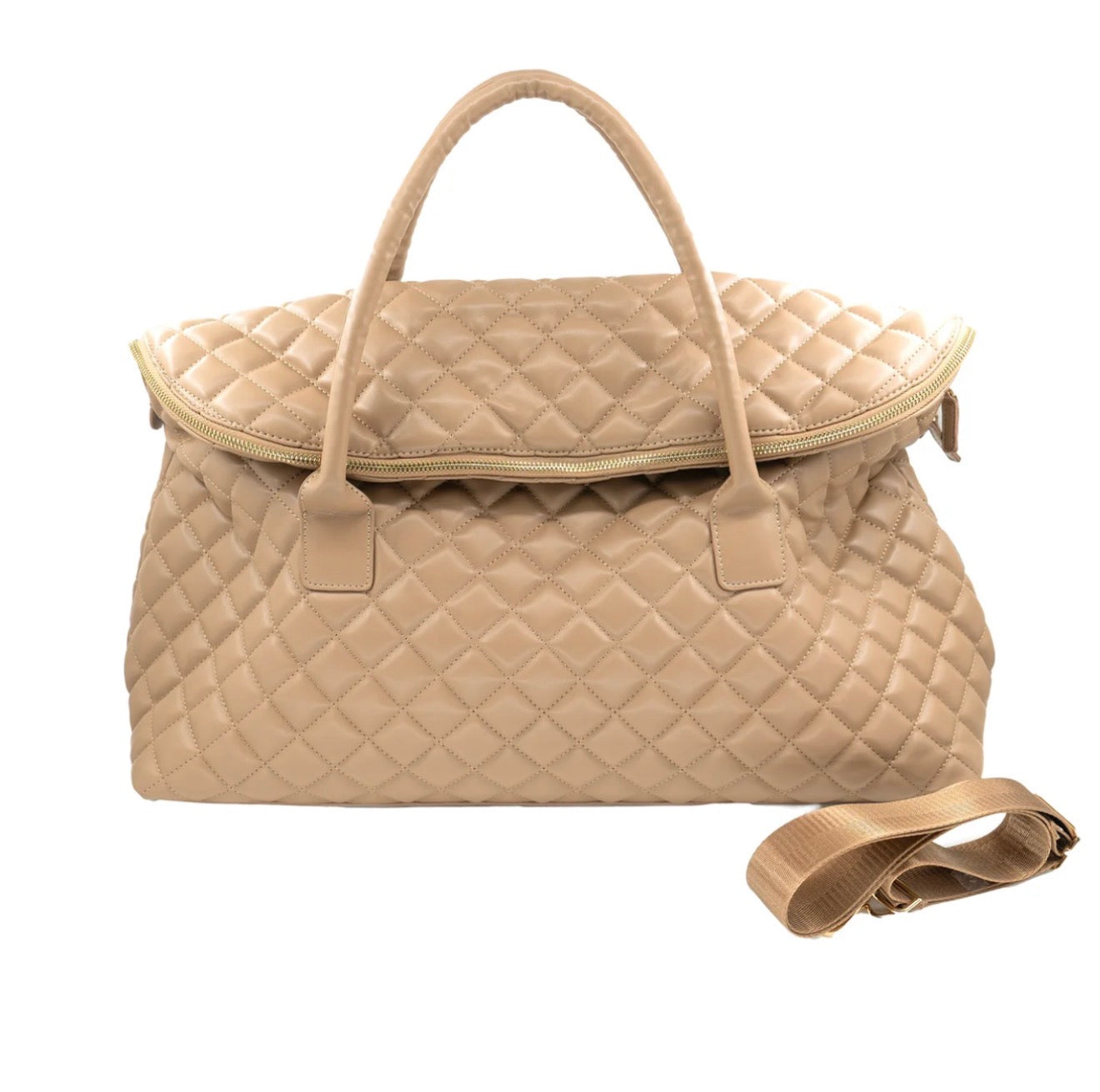 QUILTED WEEKENDER BAG